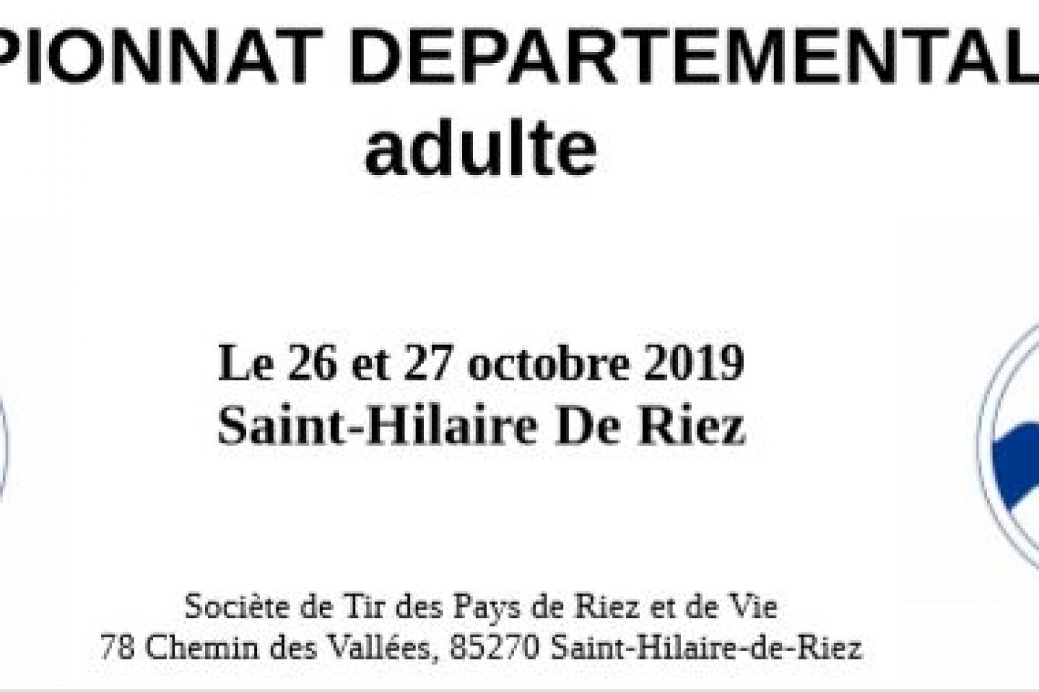 championnat départemental Tir Adulte vendée